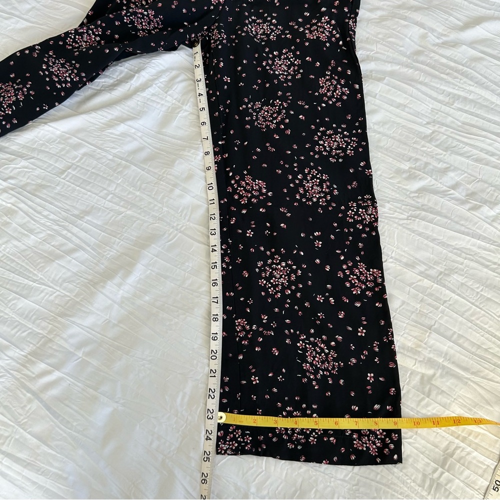 LOFT PETITES NWT! Women’s Sleeveless Jumpsuit Cherry Blossom Floral BlkPink XXSP - Picture 12 of 13